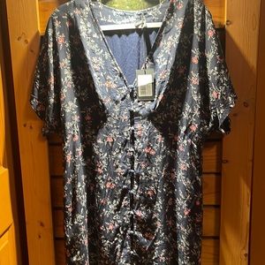 Paige Cherelle Dress dark ink blue Primrose floral